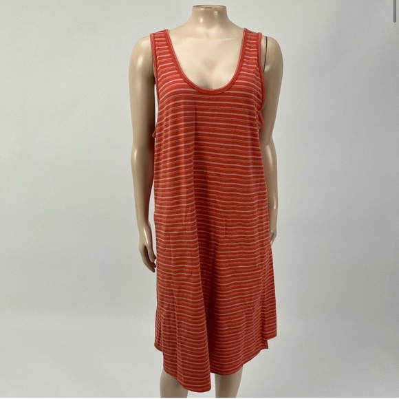 Nau Organic Cotton Striped Sleeveless Shirt  Dress Women’s Size Small - Picture 2 of 14